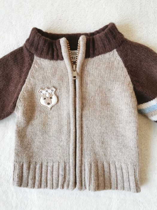 Mały uroczy sweterek 62 lambswool welna