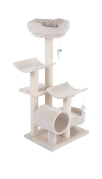 Drapak dla kota z zabawkami