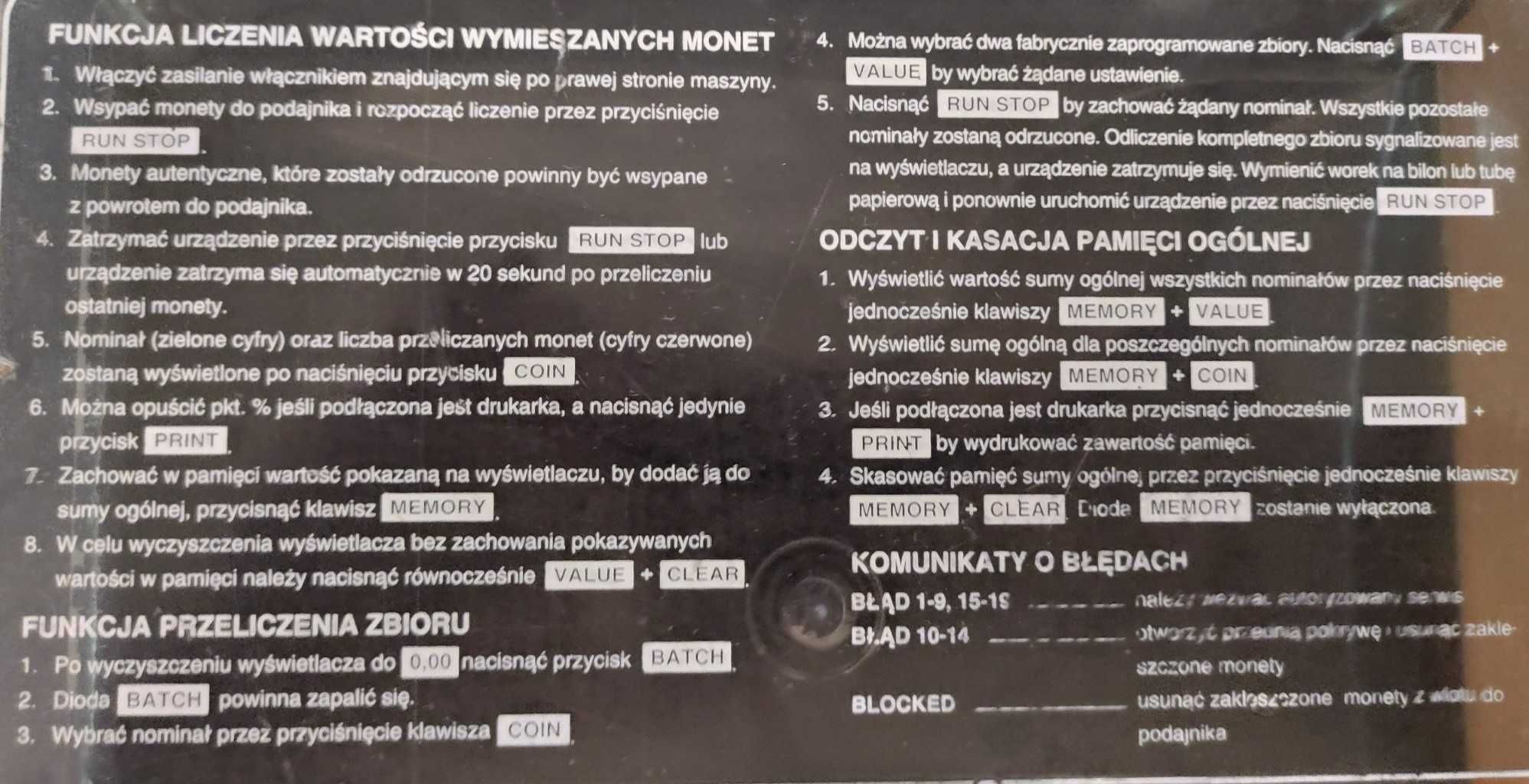 Liczarka monet z funkcją pamięci - SCAN COIN SC 102