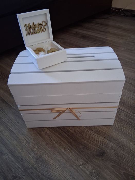 Skrzynka+pudełko na obrączki