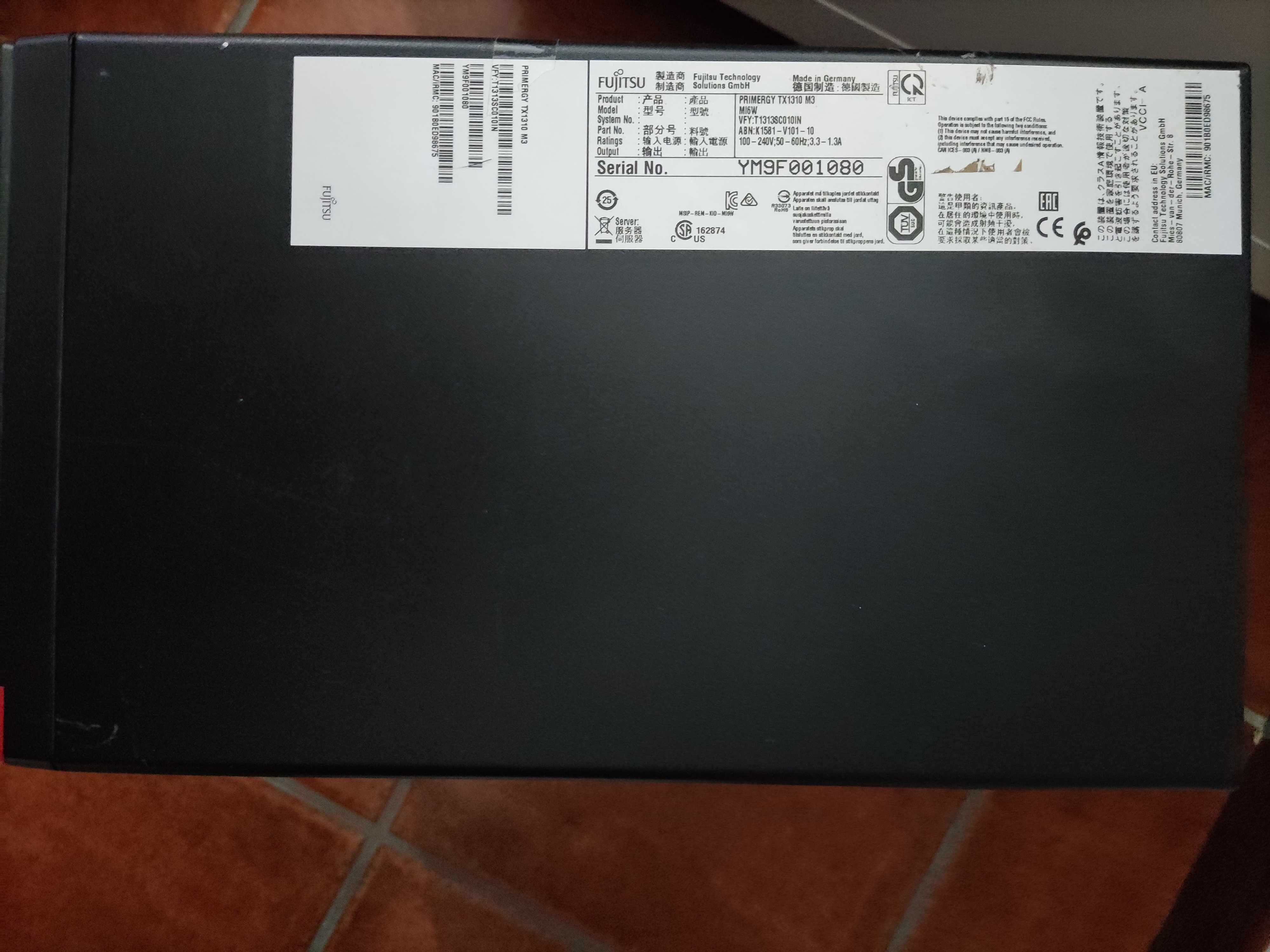 Servidor Fujitsu Primergy TX1310 M3