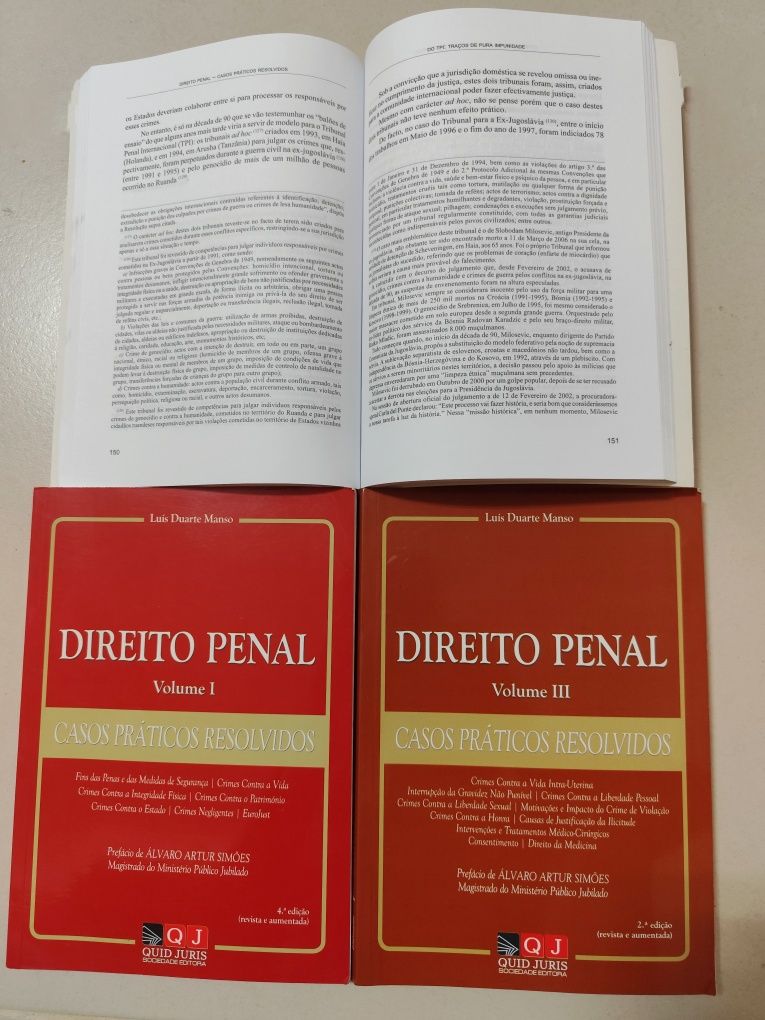 Direito Penal - Casos Práticos Resolvidos - Luís Duarte Manso (3 vol.)