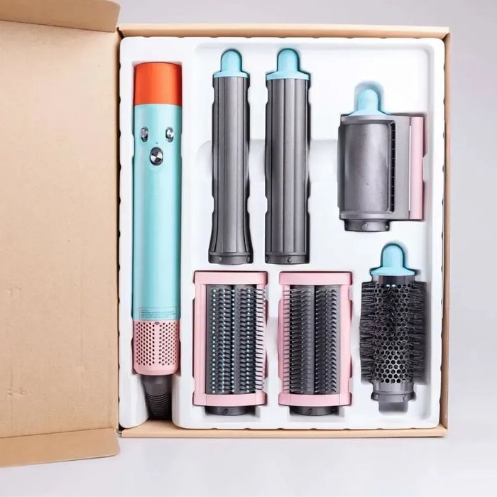 Стайлер Dyson Airwrap Complete Long 6 насадок ceramic pop Дайсон синій