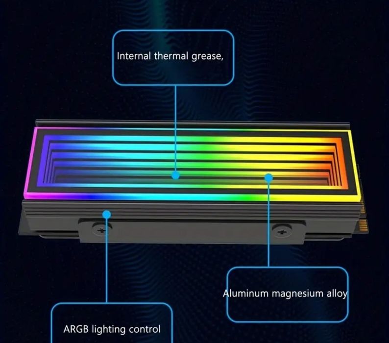 Radiator SSD efekt lustra