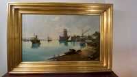 Pintura - Marinha, óleo sobre tela