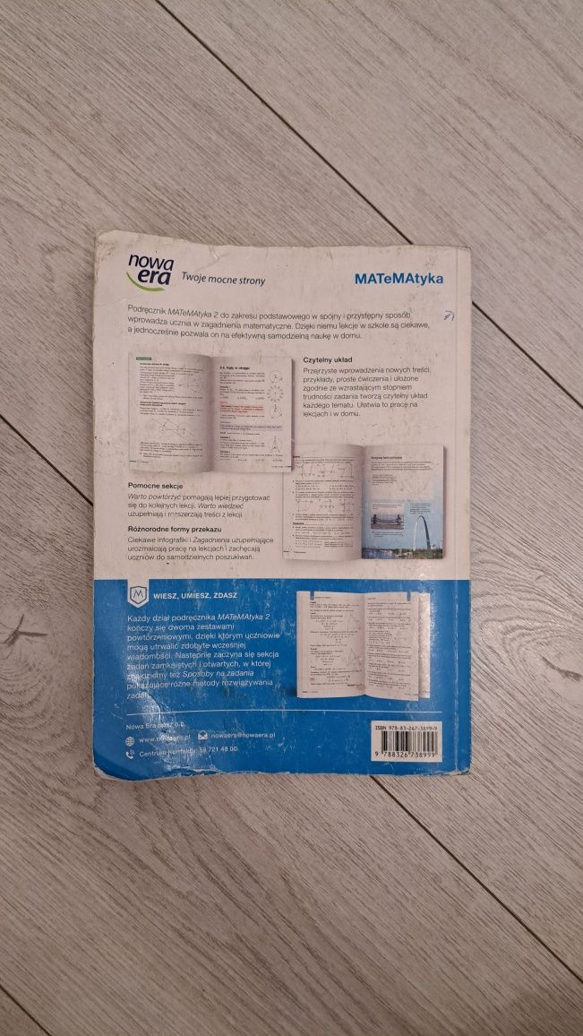 podręcznik do matematyki MATeMAtyka 2 nowa era zakres podstawowy