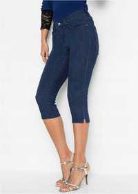 AG5394 jeansy 3/4 damskie rybaczki stretch r.38