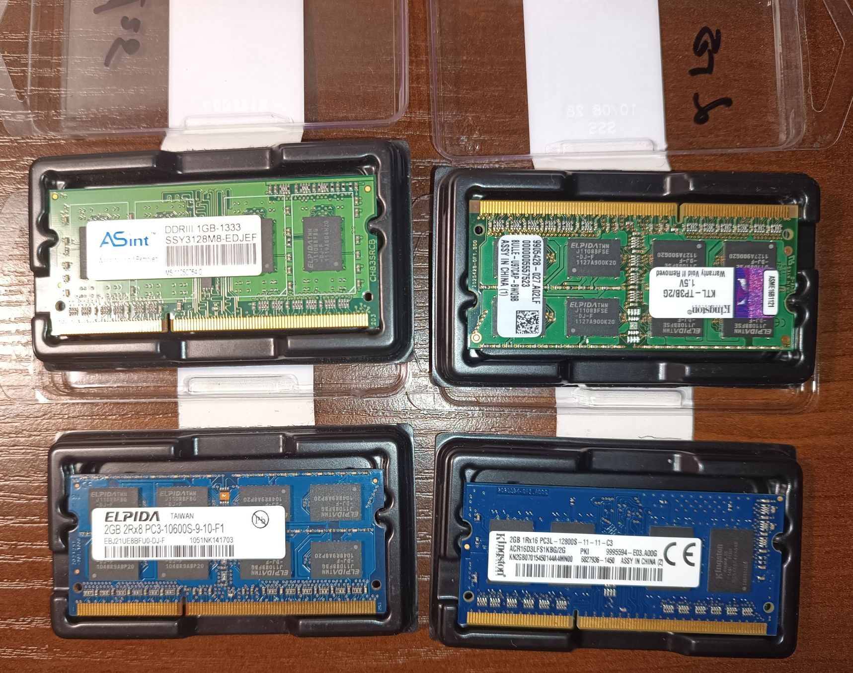 Оперативная память для ноутбука 1/2 gb, DDR3
