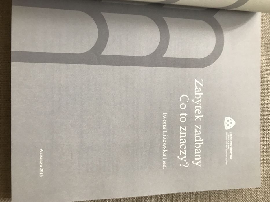 Zabytek zadbany. Co to znaczy? - praca zbiorowa , red. Iwona Liżewska.