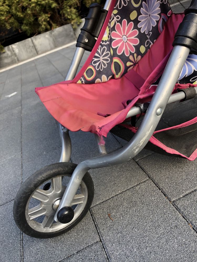 Wózek dla lalek trójkołowy biegowy
