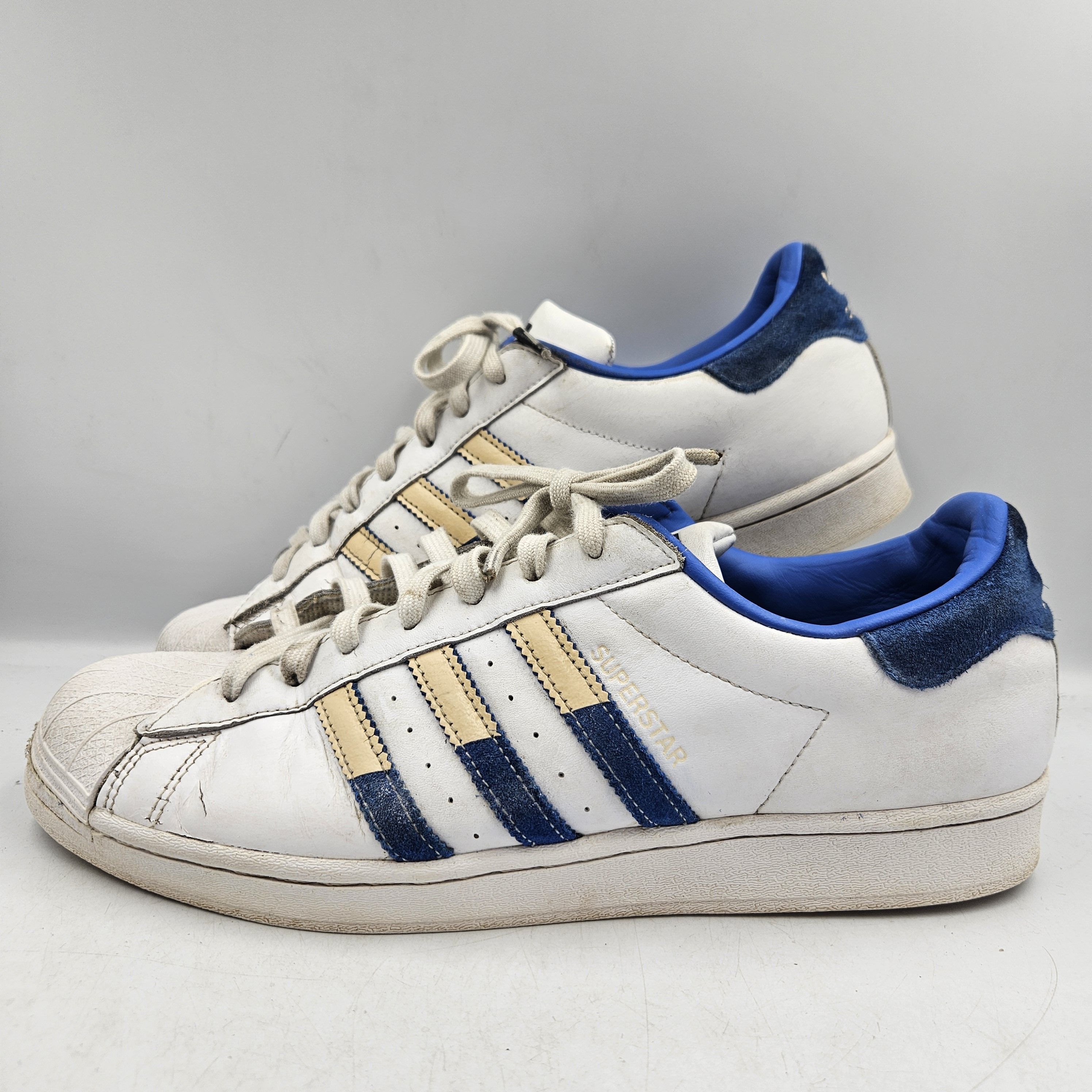 Buty Sportowe Sneakersy Męskie Adidas Superstar Białe Rozmiar 46 2/3
