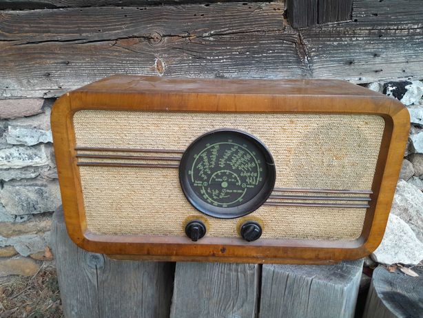 Stare radio lampowe Mazur L zabytek retro vintage