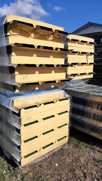 płyta warstwowa dachowa poliuretan PIR 150mm gat. 2 - PROMOCJA!!!