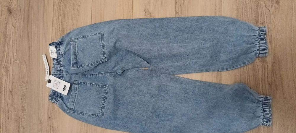 Spodnie damskie jeansy joggery 36