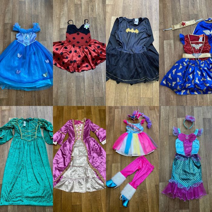 Плаття  Русалочки ,Фіони, С. Жінки, Попелюшки, Рапунцель, Поні, Баг5/6