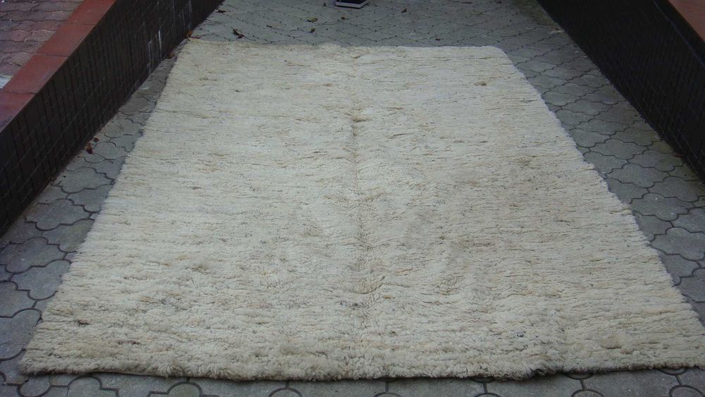 Dywan ze skóry owczej, biały.