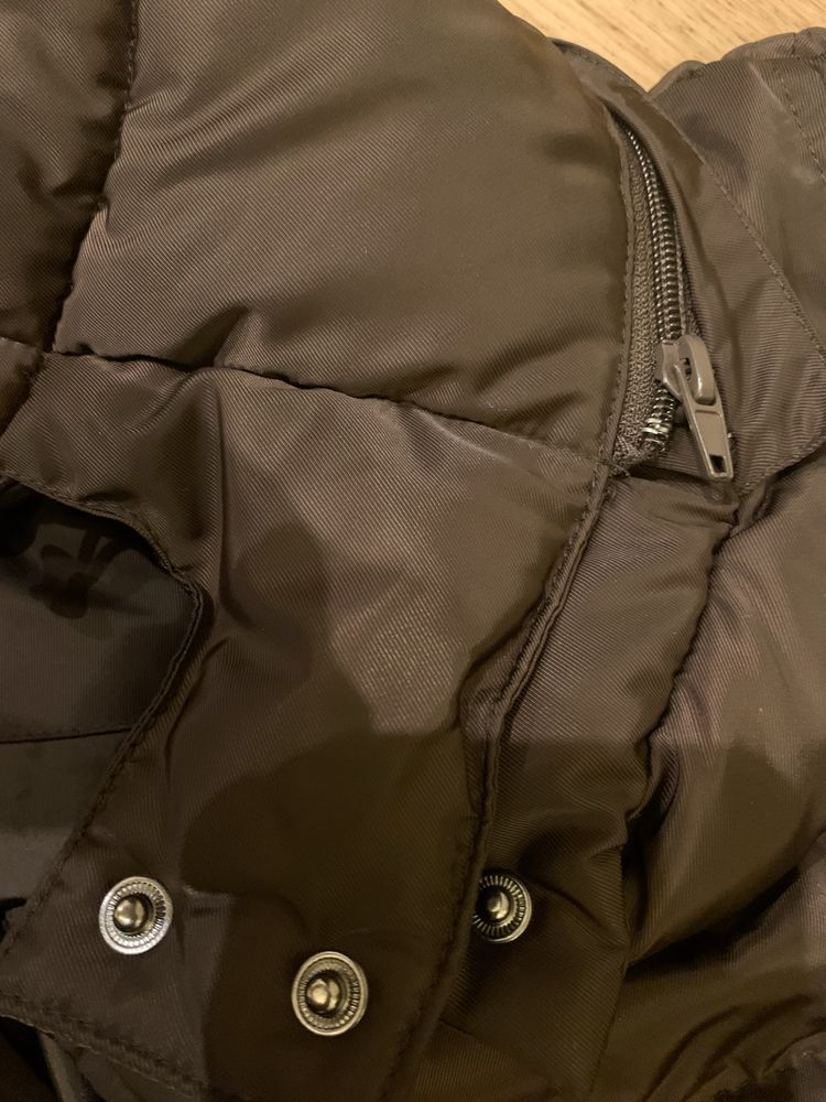 Zimowa markowa kurtka Dunnes r.40 brązowa