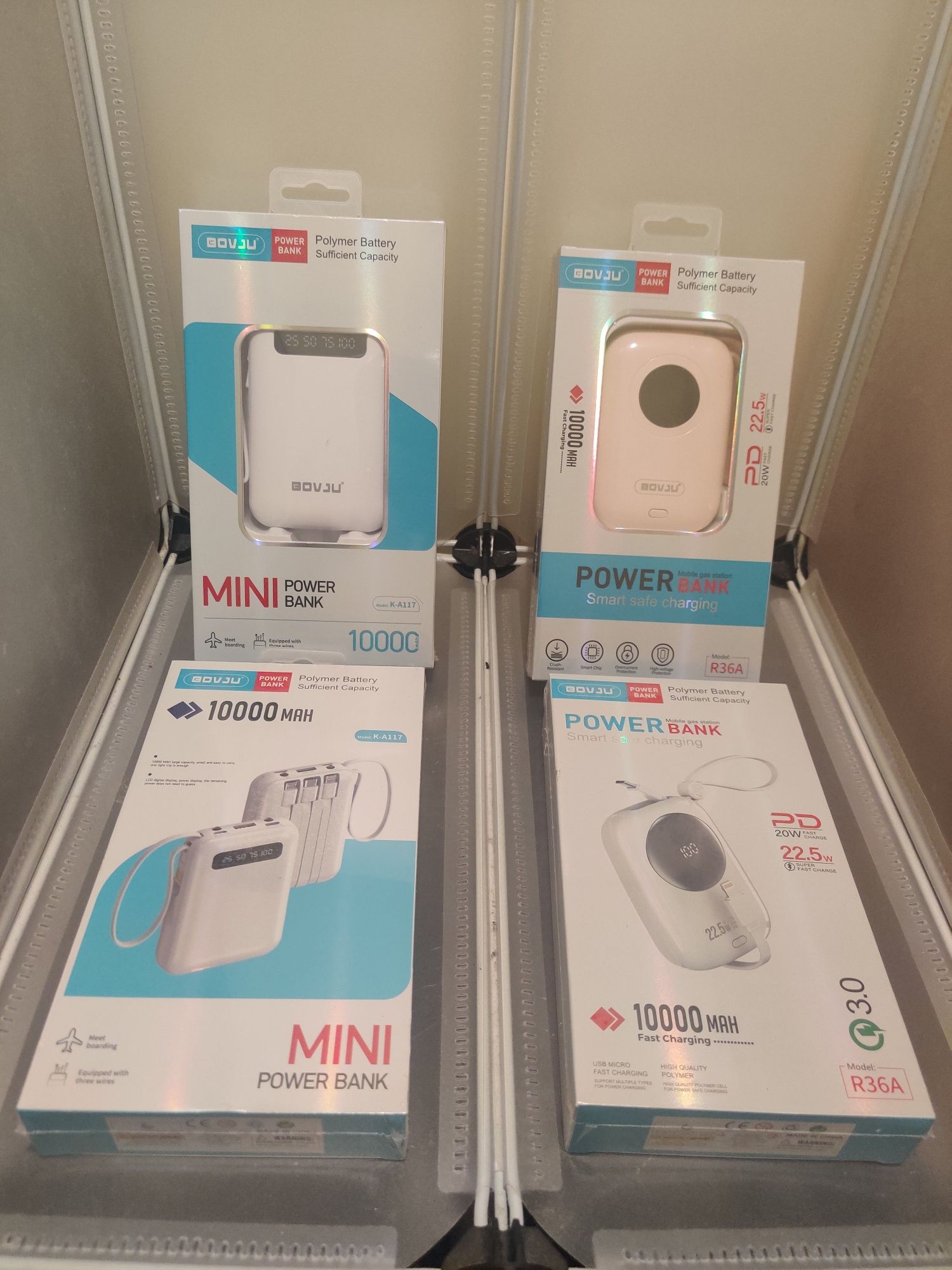 Powerbanks compatíveis novas 

powerbanks compatíveis com android/iOS