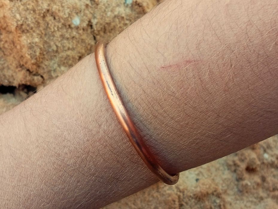 Pulseira de Cobre Maciço. Pulseira Energética. Cobre Verdadeiro.