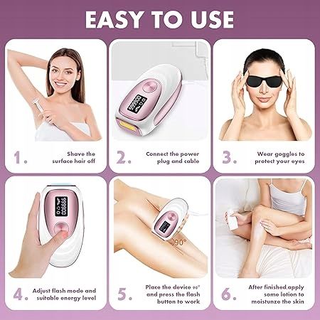 Depilator Laser do usuwania włosów funkcja chłodzenia 5 poz Aminzer