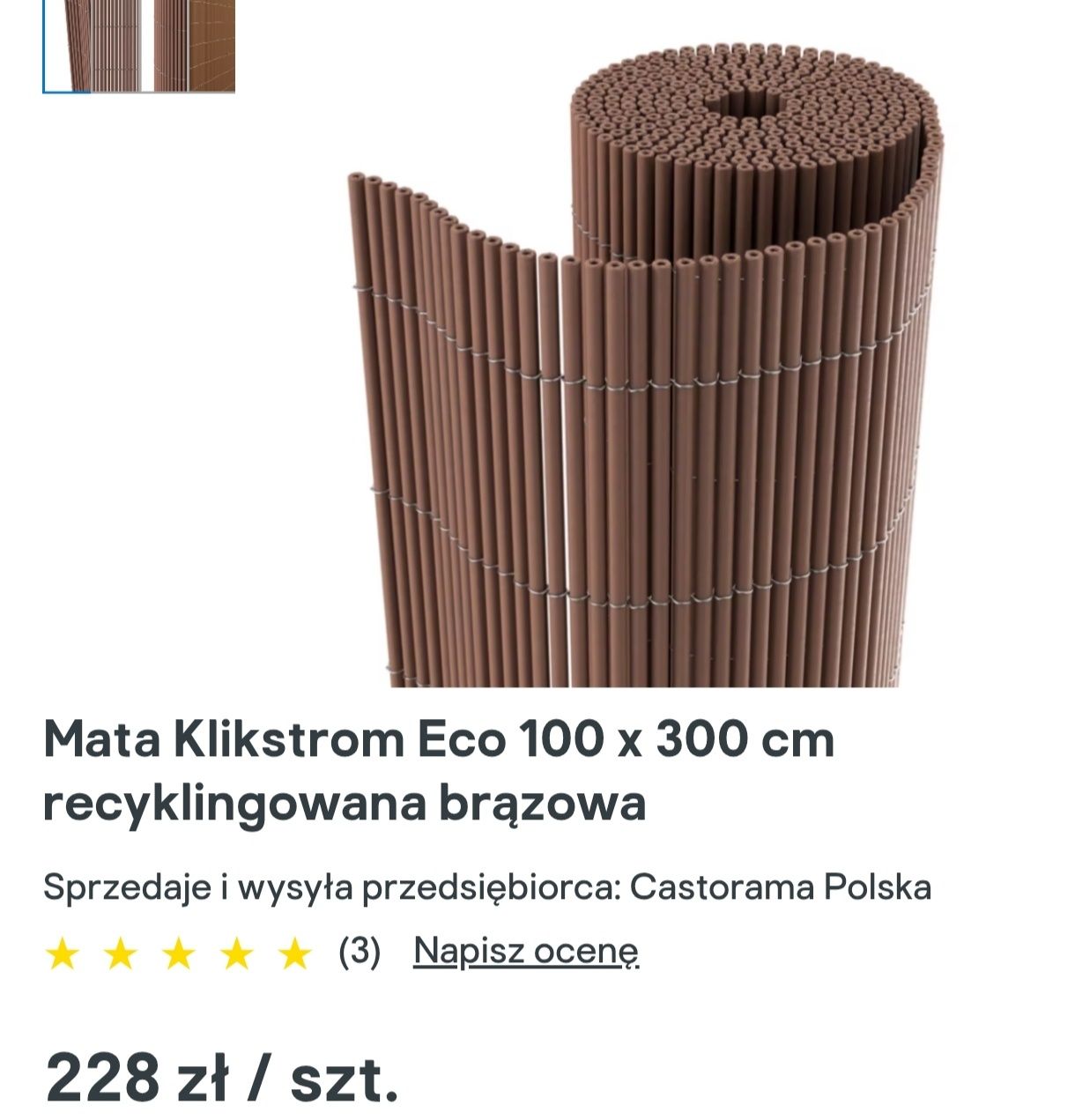 Klikstrom - mata recyklingowa eko 210 cm