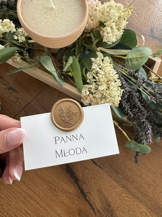 Winietki z lakiem/ zaproszenia ślubne