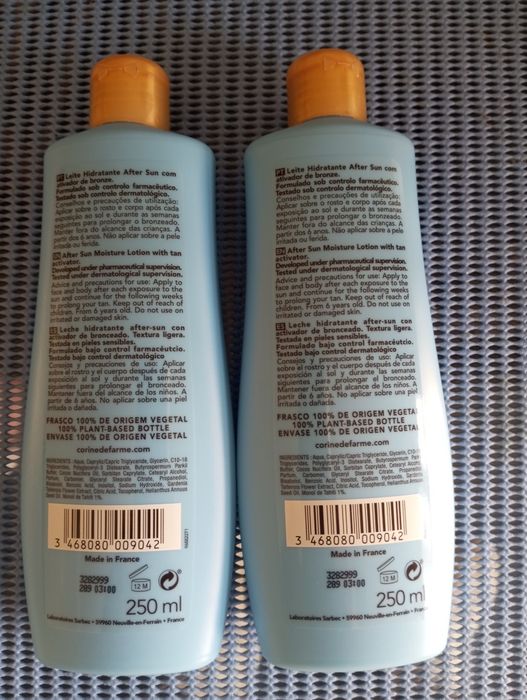 Corine de Farme leite hidratante after sun 2x250 ml
