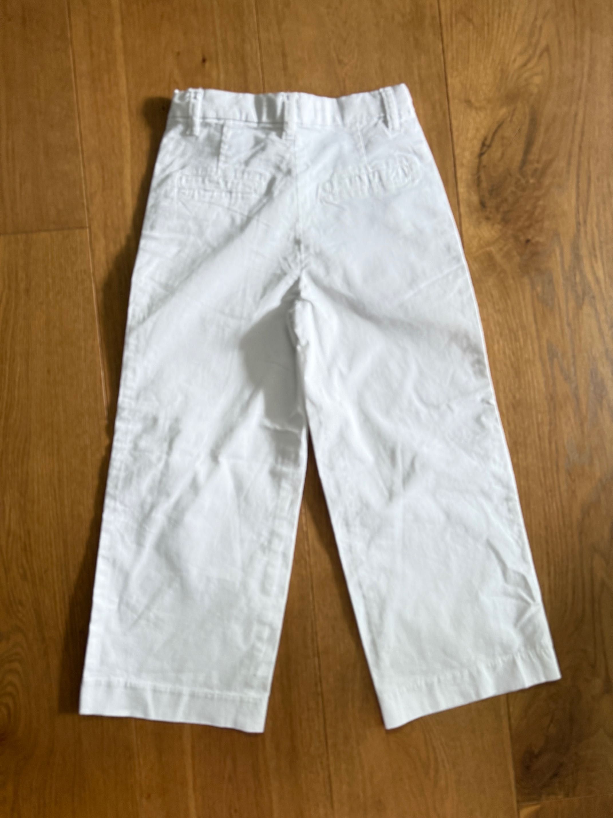 Spodnie letnie białe Reserved 122cm