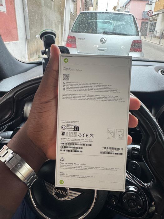 Iphone air Golden novo com fatura