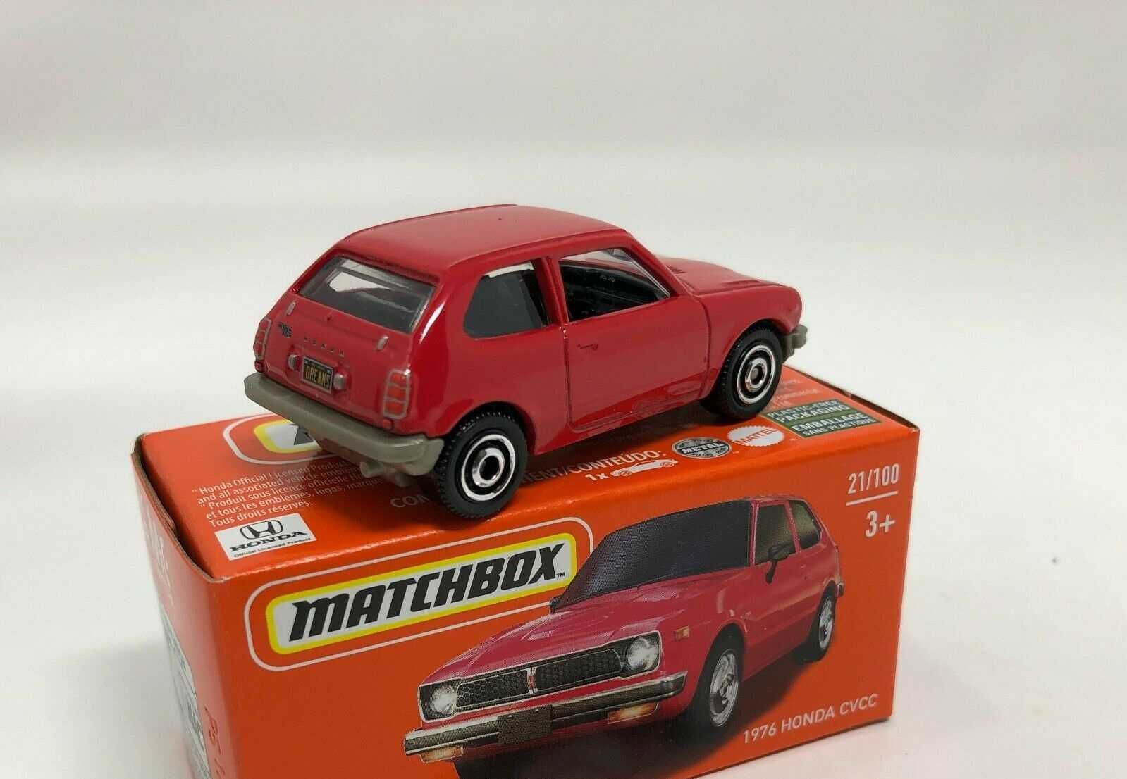 Honda Civic CVCC 1976 Serie 1 (red) - Matchbox - esc.1/64 - NOVO