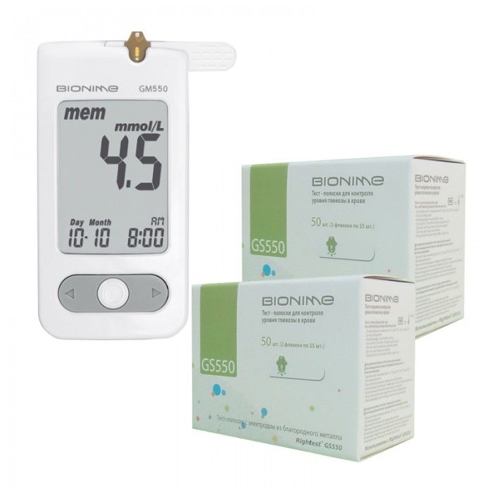 Глюкометр Bionime Rightest GM 550