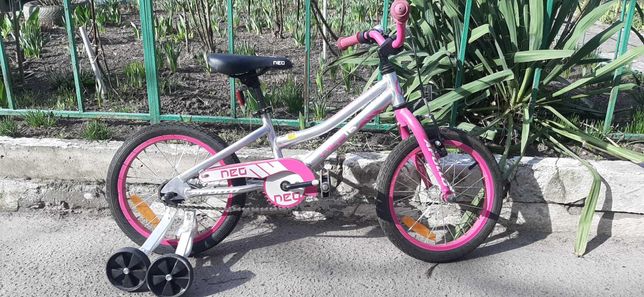 велосипед дитячий Appolo  NEO 16" рожевий для дівчинки