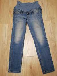 Spodnie H&M Mama 34 XS 160 jeansy ciążowe rurki