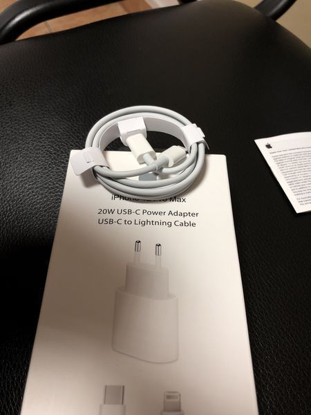 Комплект для швидкої зарядки Apple iPhone 20W+Кабель Lightning-Type C