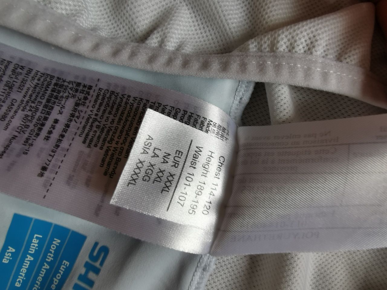 Spodenki kolarskie męskie na szelkach Shimano XXXL
