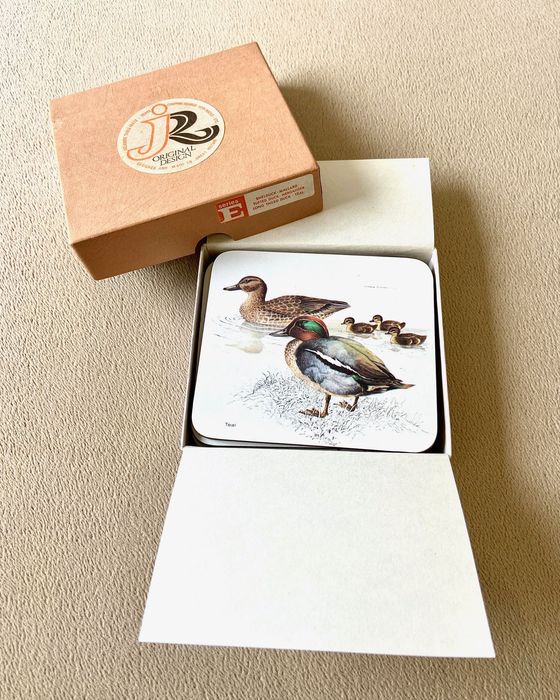 Conjunto de 6 bases inglesas para copos