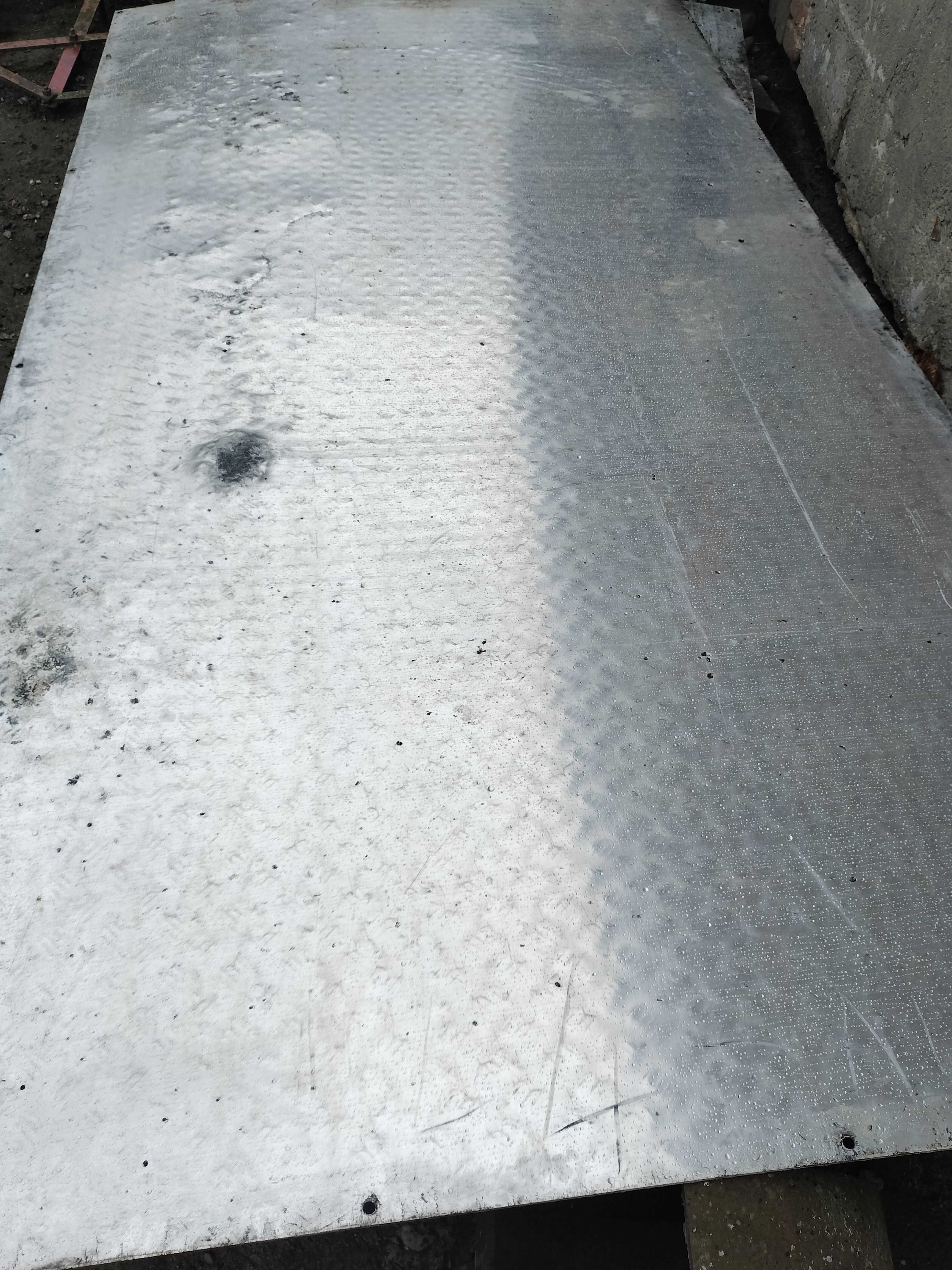 Blacha ryflowana aluminiowa - używana