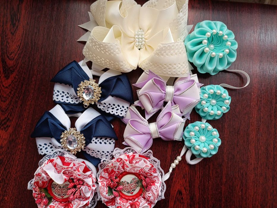 Пакет бантиков для девочки ручной работы идеал 43 штуки