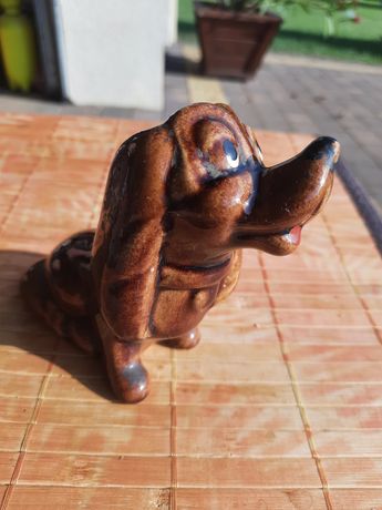 Figurka pies ceramiczny