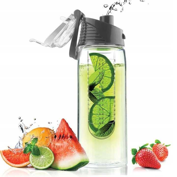 Butelka Bidon Na Wodę Z Wkładem Na Owoce Napoje Infuser Pojemnik 700ml