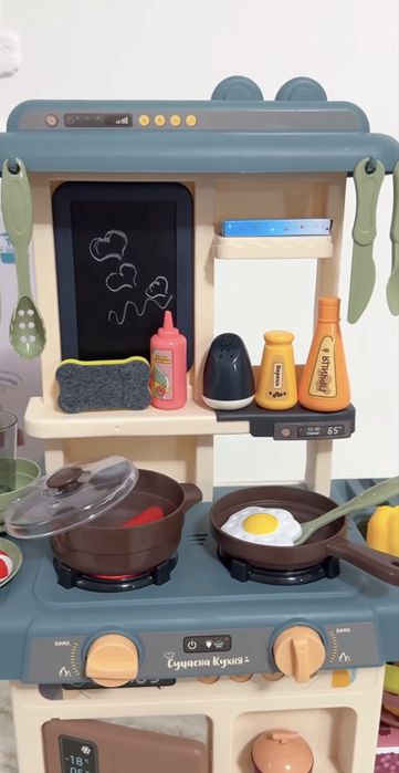 ‼️ Супер ціна ‼️ Дитяча кухня з водою і парою кухня детская 69-110см