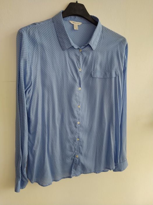 Blusa azul polka for - Springfield - Tamanho 42