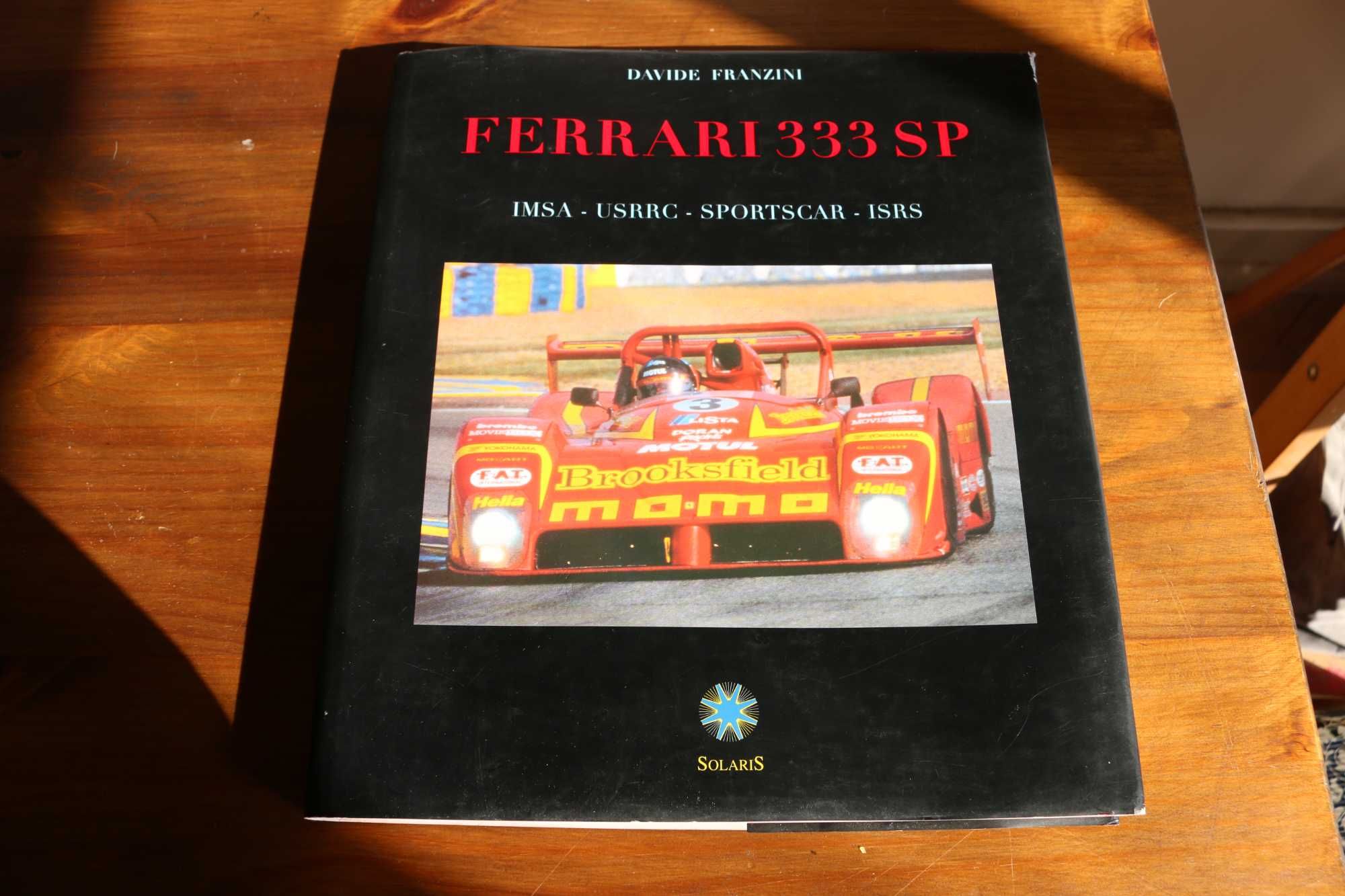 Livro Ferrari raro "Ferrari 333SP" Solaris