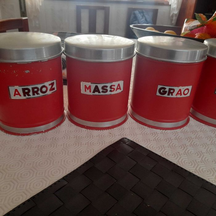 Latas de cozinha vintage