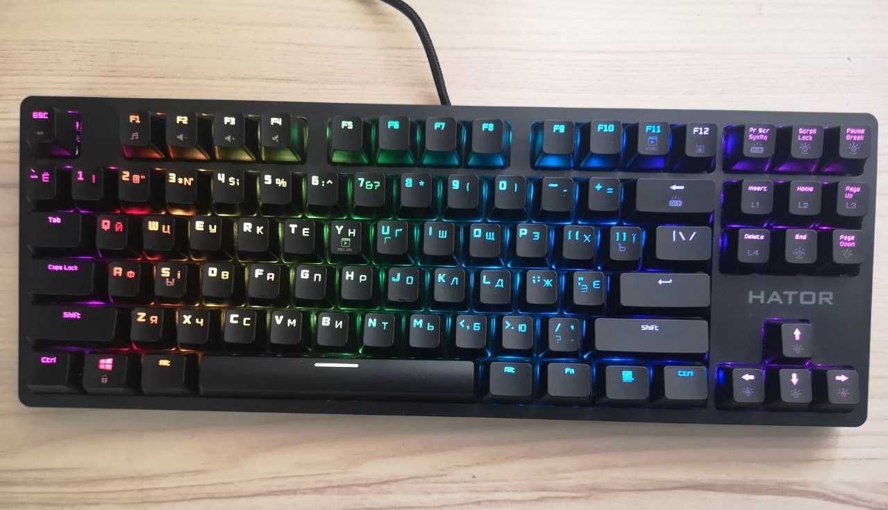 (New) Клавіатура Hator Rockfall Evo TKL [optical]