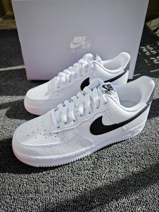 Buty meskie Mokasyny Nike_ Air_ Force_ 1_ Low '07_ Black i Biały R.44