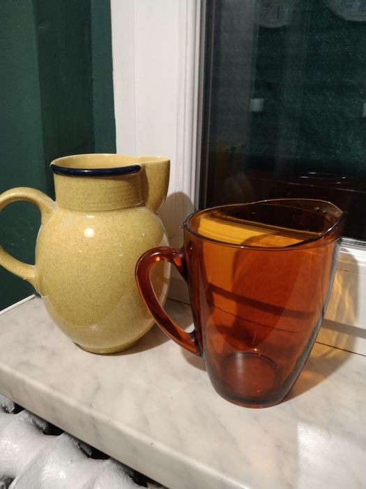 Dzbanek kamionka i duralex francja