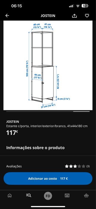 Estante Ikea JOSTEIN