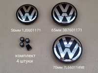 Заглушки колпачки для литых дисков Volkswagen Фольксваген VW