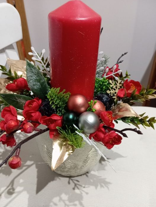 Dekoracja bożonarodzeniowa na stół